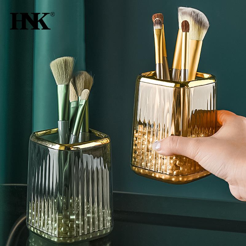 Luxury Skincare Containers - หรูหราแต่งหน้า Desktop เครื่องสําอางค์แปรงกล่องสํานักงานปากกา Make Up แปรงลิปสติก