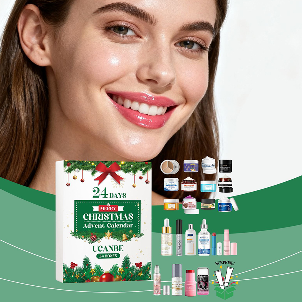 Luxury Skincare Sets - ปฏิทินคริสต์มาสจุติความงาม ชุดสกินแคร์แต่งหน้า 24 วัน นำเสนอความประหลาดใจสำหรับของขวัญวันเกิดวันหยุด