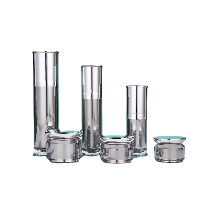 Luxury Skincare Containers - 30 50 100Ml โลชั่นโลชั่นอะคริลิคครีมเครื่องสำอางค์ขวด Silver Luxury