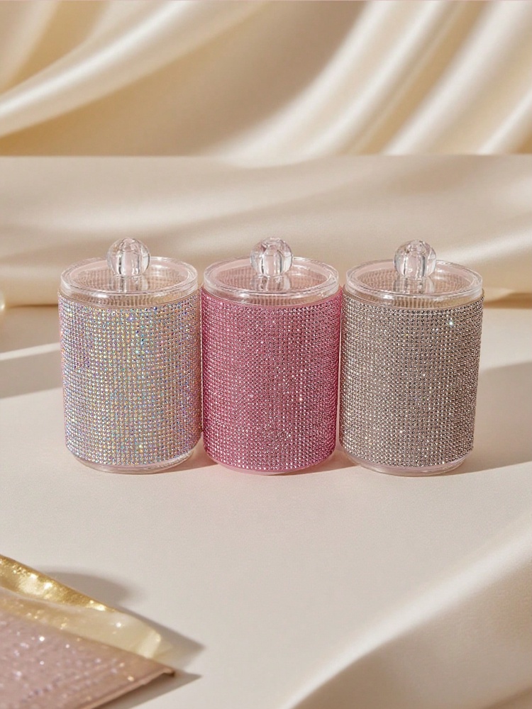 กล่องเก็บสำลีแบบหรูหรา 3 สี ปร - Luxury Skincare Containers บทวิจารณ์และราคา