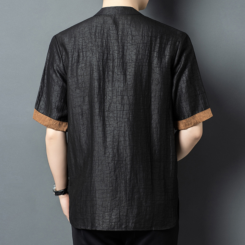 เสื้อเชิ้ตไร้ปกผ้าไหมแท้ 100%  - Luxury Skincare Men บทวิจารณ์และราคา